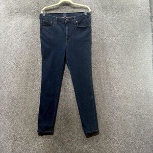 J Crew Jeans Women‎ 32 Blue Denim High Rise SKINNY Signature Stretch 5 Pocket
